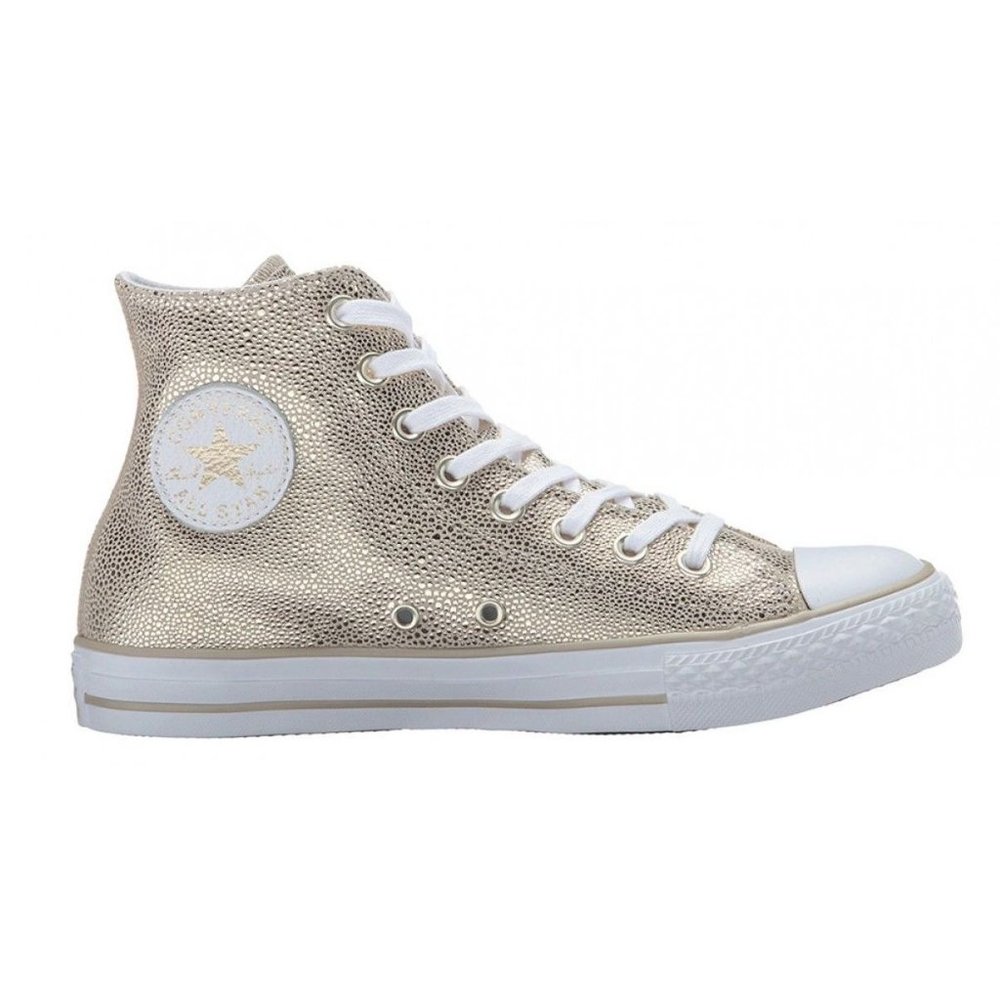 Converse Chuck Taylor Stingray Metallic Gold Hi Top Sneaker sz 6 Women's Shoes